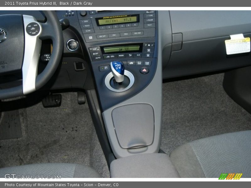 Black / Dark Gray 2011 Toyota Prius Hybrid III