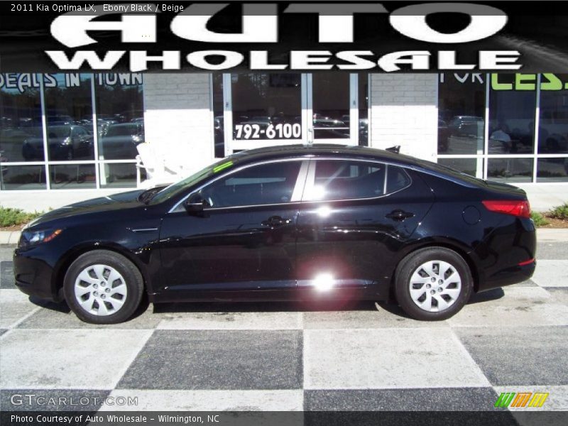 Ebony Black / Beige 2011 Kia Optima LX