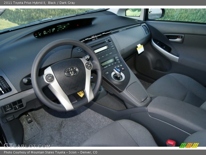 Black / Dark Gray 2011 Toyota Prius Hybrid II
