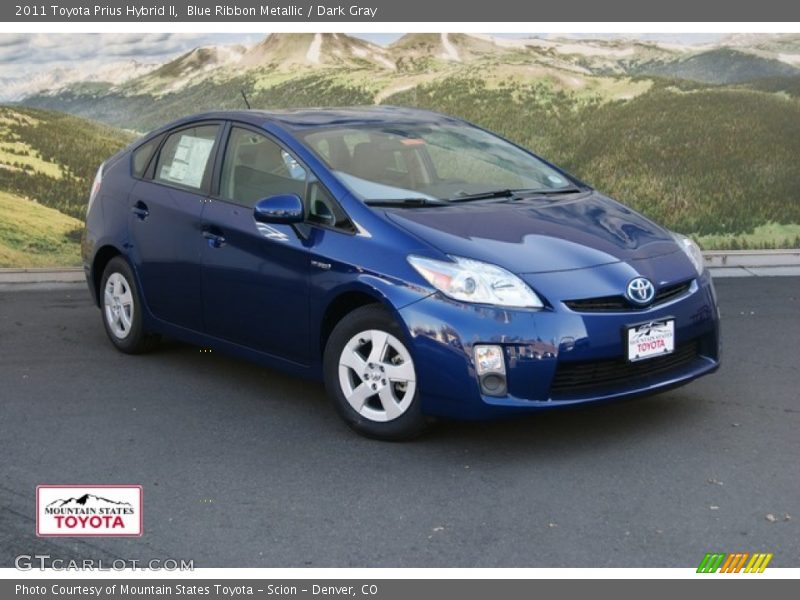 Blue Ribbon Metallic / Dark Gray 2011 Toyota Prius Hybrid II