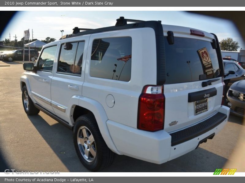 Stone White / Dark Slate Gray 2010 Jeep Commander Sport