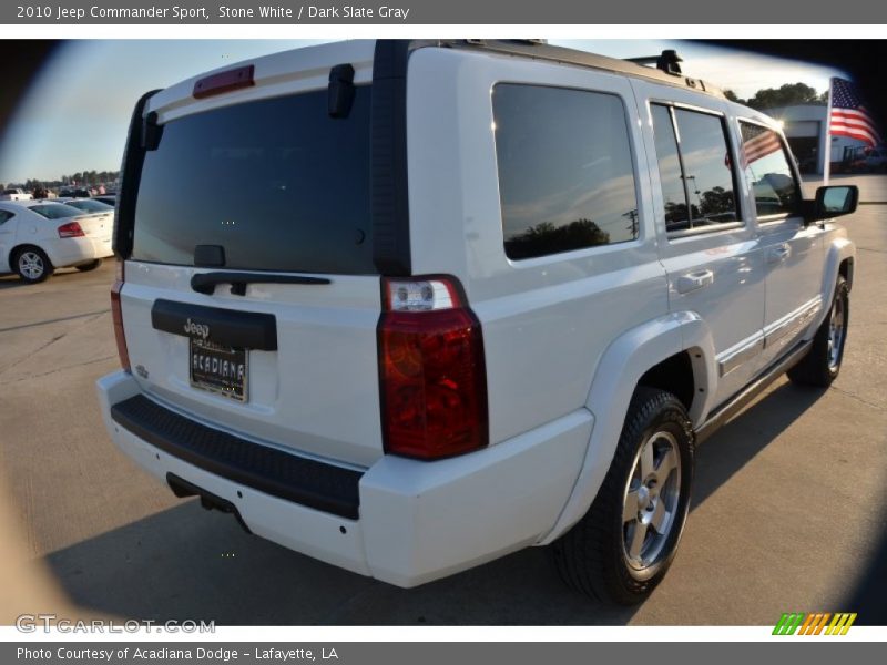 Stone White / Dark Slate Gray 2010 Jeep Commander Sport