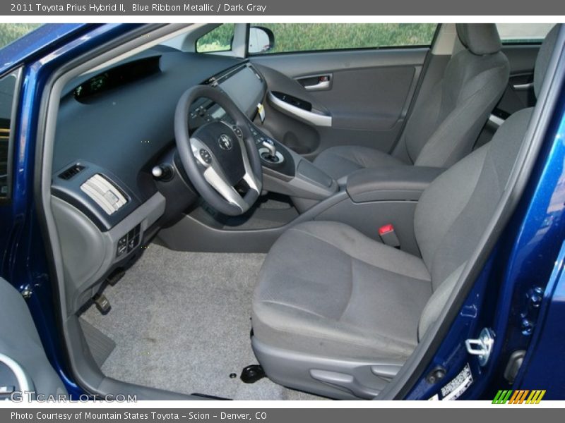 Blue Ribbon Metallic / Dark Gray 2011 Toyota Prius Hybrid II