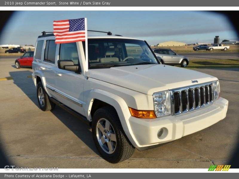 Stone White / Dark Slate Gray 2010 Jeep Commander Sport