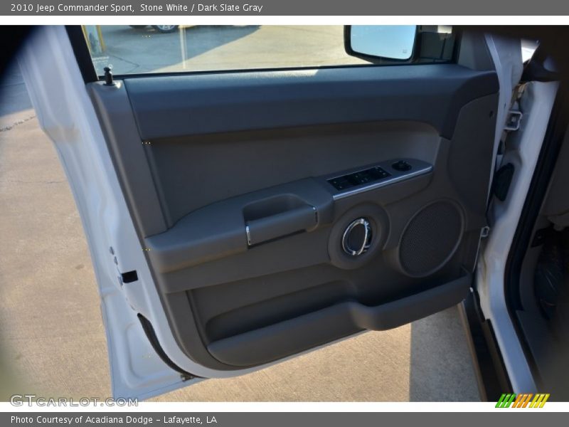Stone White / Dark Slate Gray 2010 Jeep Commander Sport