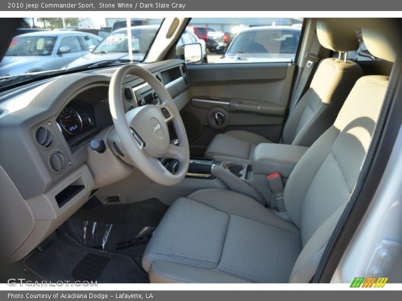 Stone White / Dark Slate Gray 2010 Jeep Commander Sport