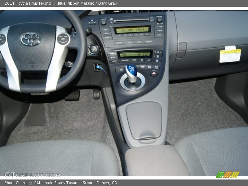 Blue Ribbon Metallic / Dark Gray 2011 Toyota Prius Hybrid II