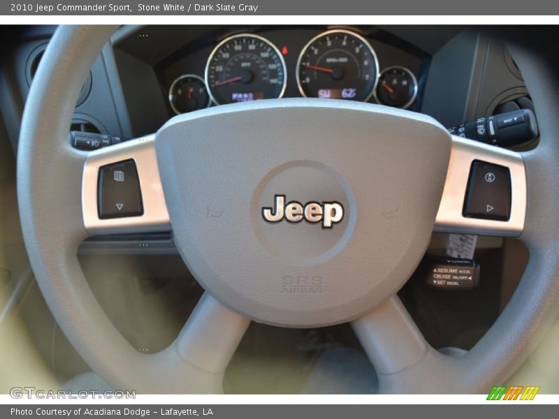Stone White / Dark Slate Gray 2010 Jeep Commander Sport