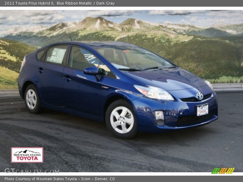 Blue Ribbon Metallic / Dark Gray 2011 Toyota Prius Hybrid II