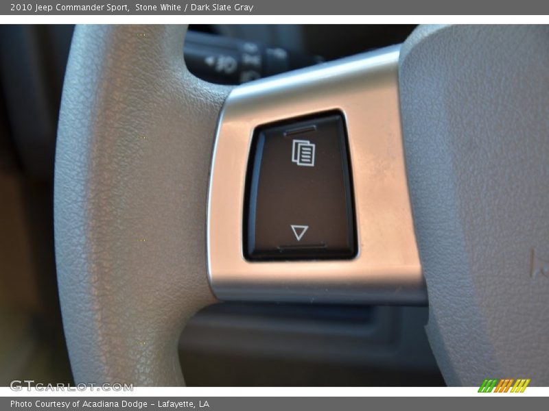 Stone White / Dark Slate Gray 2010 Jeep Commander Sport