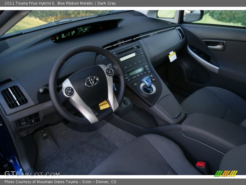 Blue Ribbon Metallic / Dark Gray 2011 Toyota Prius Hybrid II