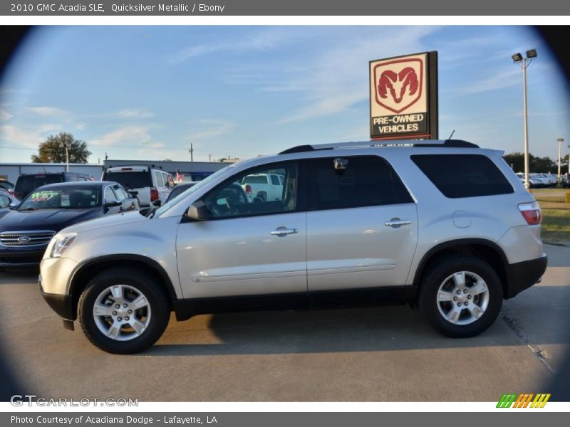 Quicksilver Metallic / Ebony 2010 GMC Acadia SLE