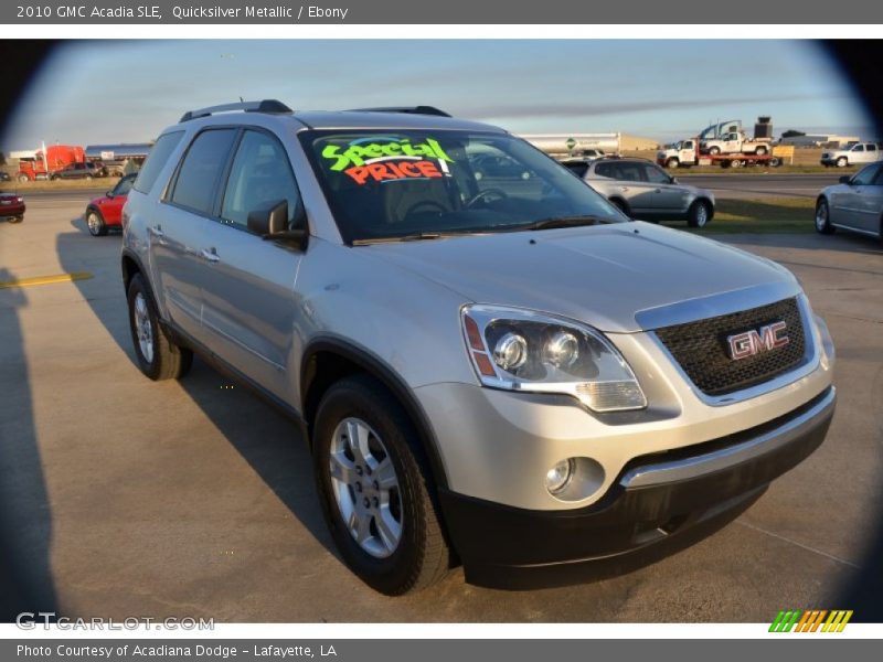 Quicksilver Metallic / Ebony 2010 GMC Acadia SLE