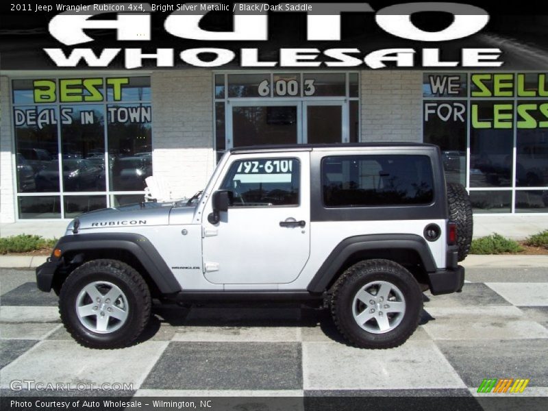 Bright Silver Metallic / Black/Dark Saddle 2011 Jeep Wrangler Rubicon 4x4