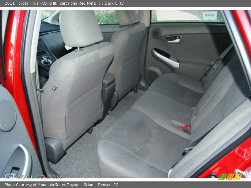 Barcelona Red Metallic / Dark Gray 2011 Toyota Prius Hybrid III