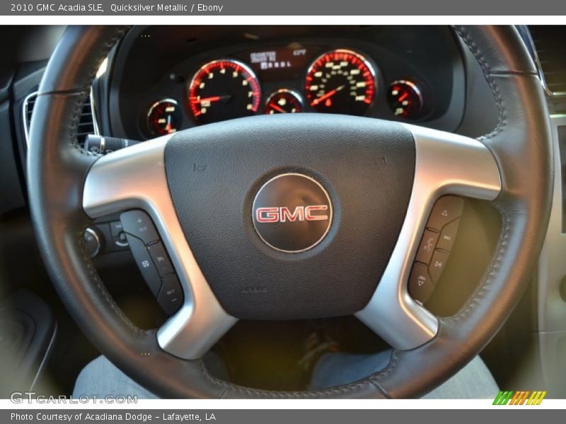 Quicksilver Metallic / Ebony 2010 GMC Acadia SLE