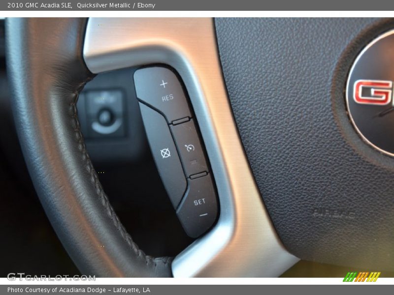 Quicksilver Metallic / Ebony 2010 GMC Acadia SLE