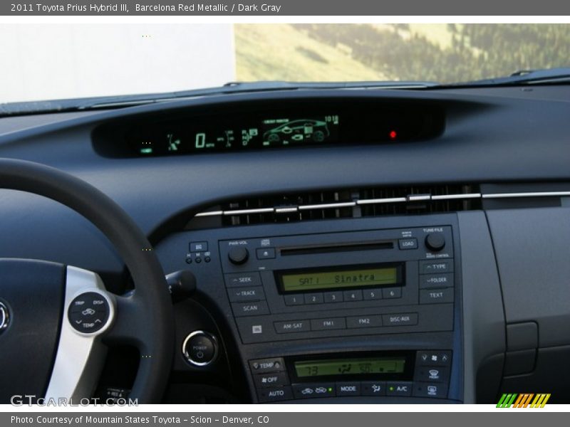 Barcelona Red Metallic / Dark Gray 2011 Toyota Prius Hybrid III