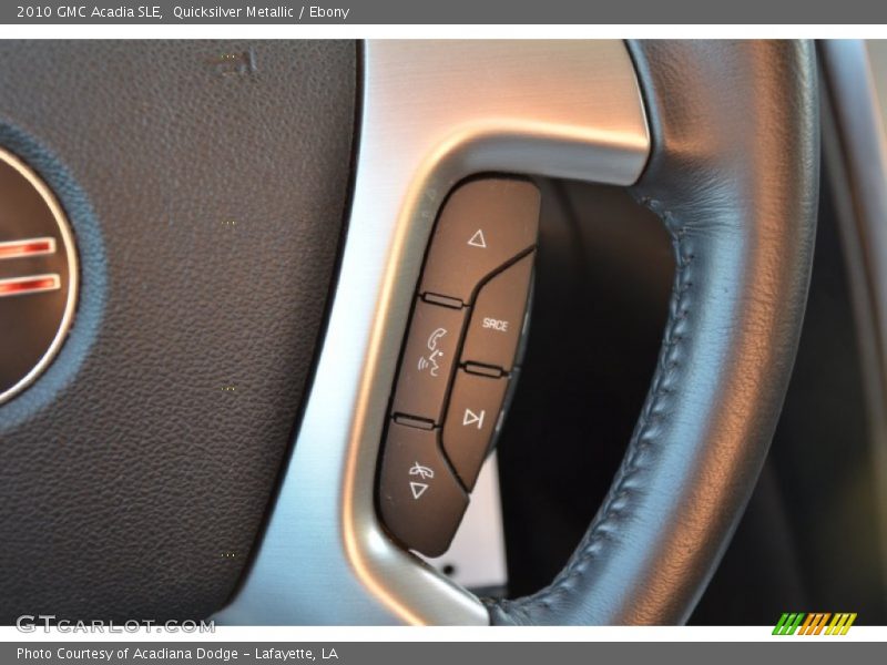 Quicksilver Metallic / Ebony 2010 GMC Acadia SLE