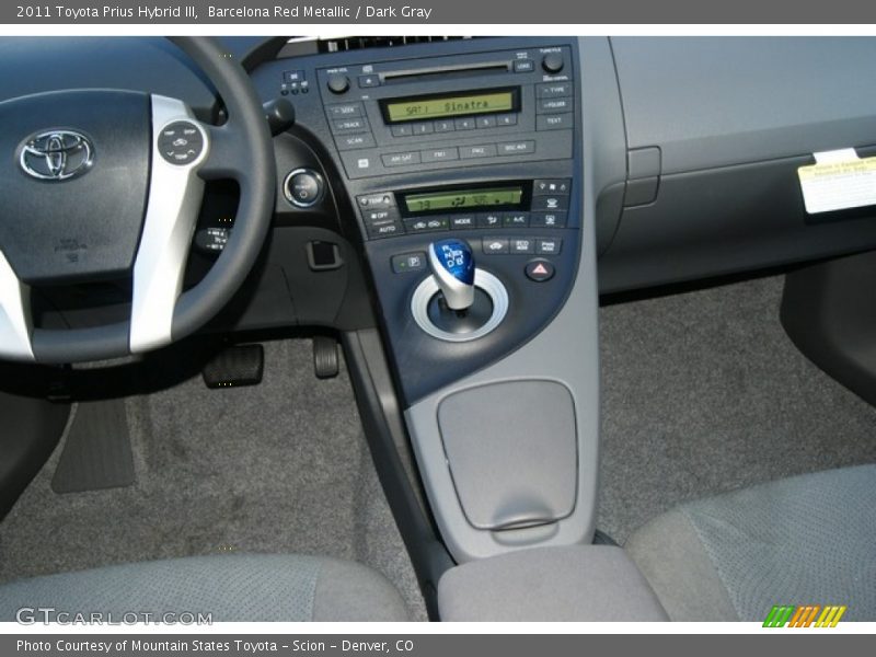 Barcelona Red Metallic / Dark Gray 2011 Toyota Prius Hybrid III