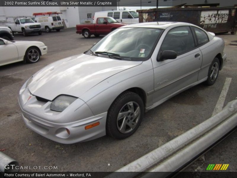 Ultra Silver Metallic / Graphite 2002 Pontiac Sunfire SE Coupe