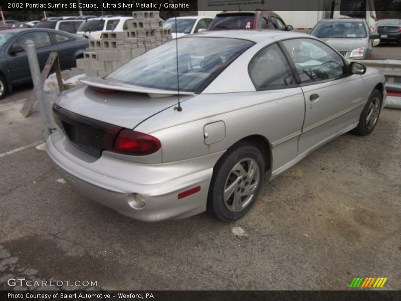Ultra Silver Metallic / Graphite 2002 Pontiac Sunfire SE Coupe
