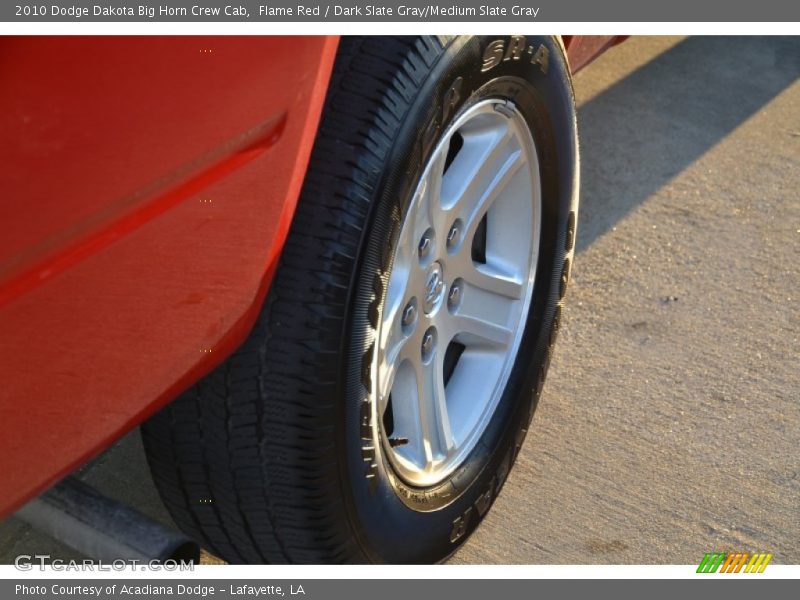 Flame Red / Dark Slate Gray/Medium Slate Gray 2010 Dodge Dakota Big Horn Crew Cab