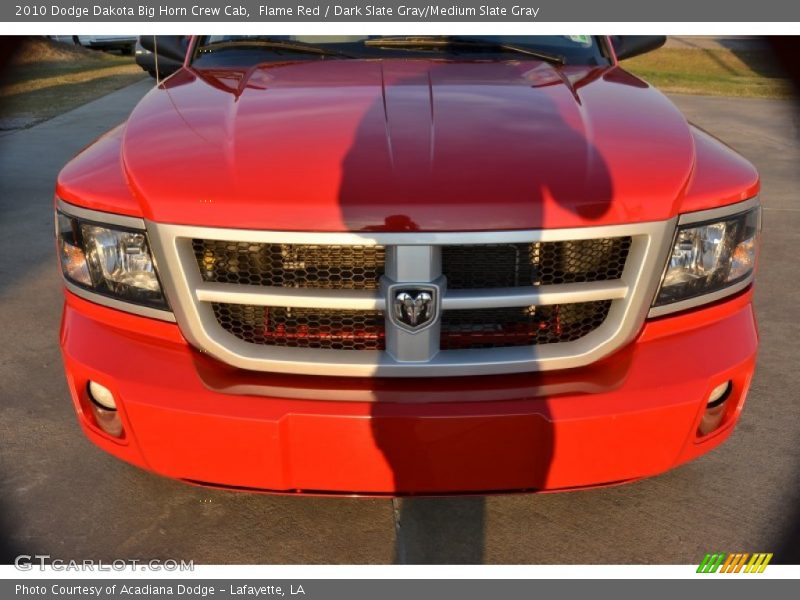 Flame Red / Dark Slate Gray/Medium Slate Gray 2010 Dodge Dakota Big Horn Crew Cab