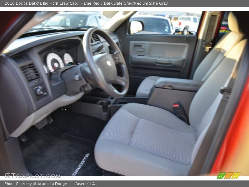 Flame Red / Dark Slate Gray/Medium Slate Gray 2010 Dodge Dakota Big Horn Crew Cab