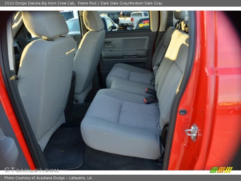 Flame Red / Dark Slate Gray/Medium Slate Gray 2010 Dodge Dakota Big Horn Crew Cab
