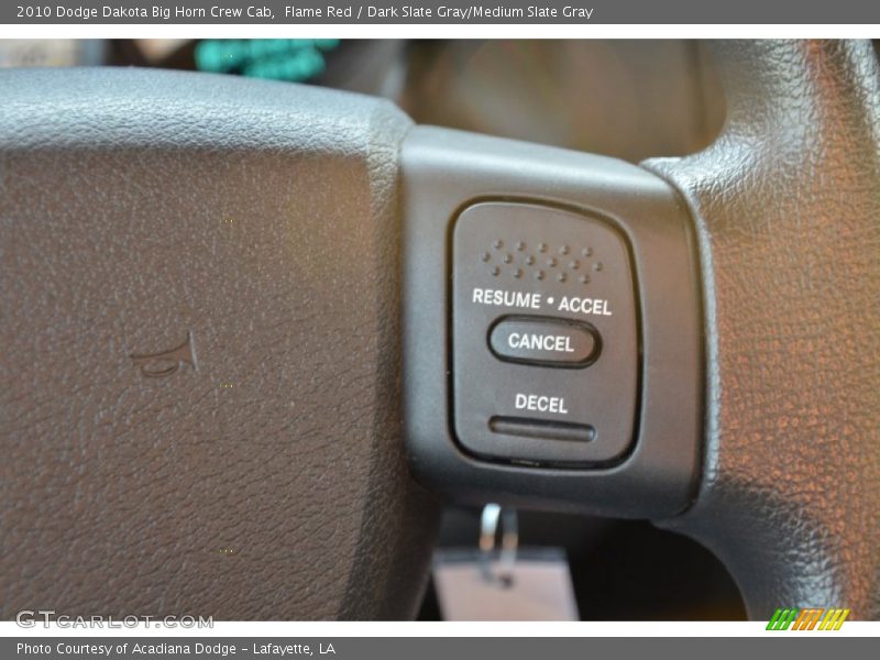 Flame Red / Dark Slate Gray/Medium Slate Gray 2010 Dodge Dakota Big Horn Crew Cab