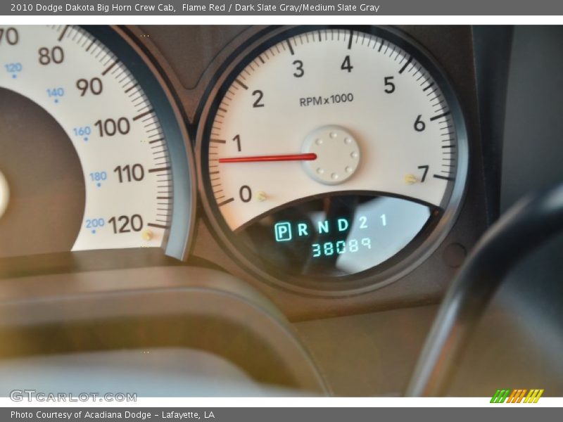 Flame Red / Dark Slate Gray/Medium Slate Gray 2010 Dodge Dakota Big Horn Crew Cab