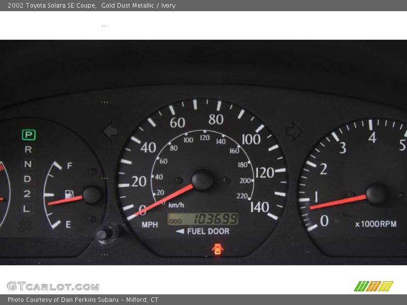 Gold Dust Metallic / Ivory 2002 Toyota Solara SE Coupe
