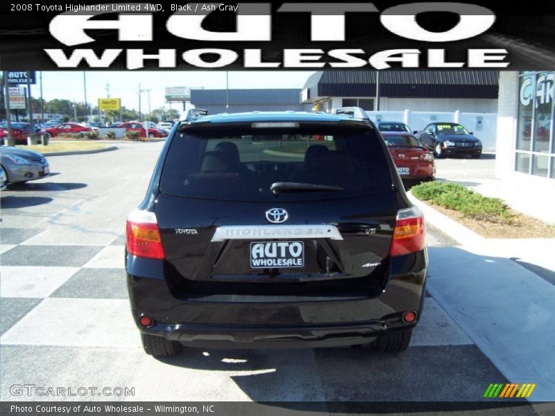 Black / Ash Gray 2008 Toyota Highlander Limited 4WD