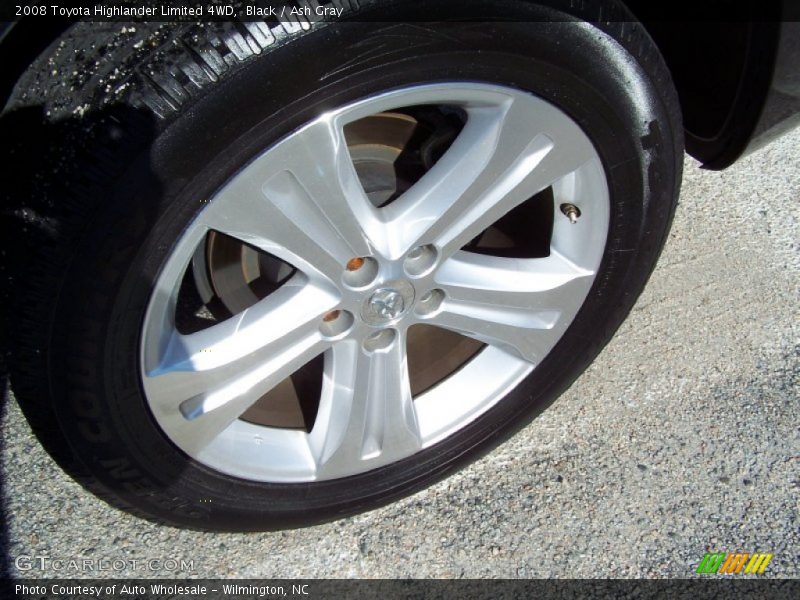 Black / Ash Gray 2008 Toyota Highlander Limited 4WD