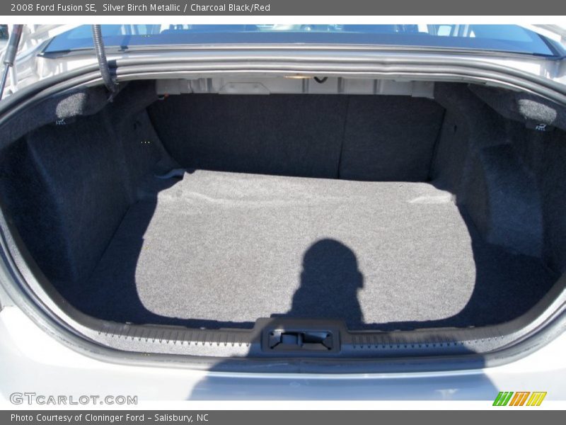 Silver Birch Metallic / Charcoal Black/Red 2008 Ford Fusion SE