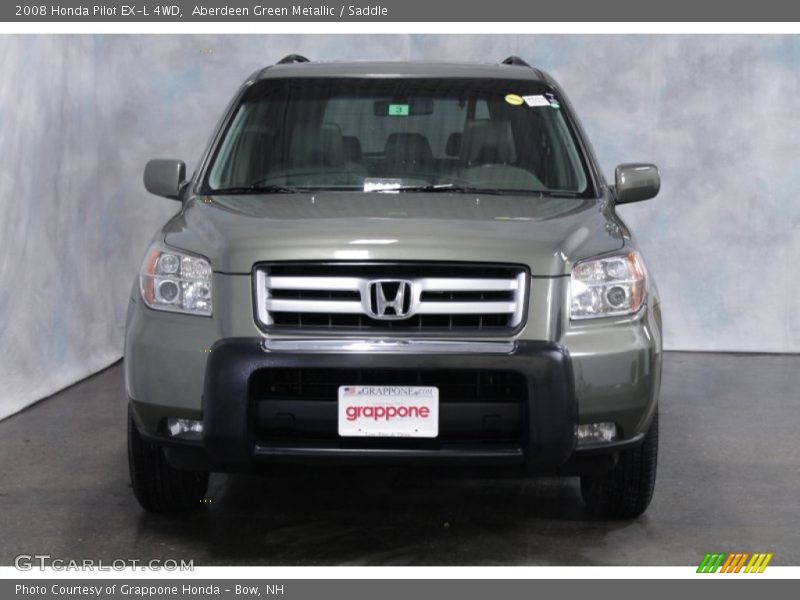 Aberdeen Green Metallic / Saddle 2008 Honda Pilot EX-L 4WD