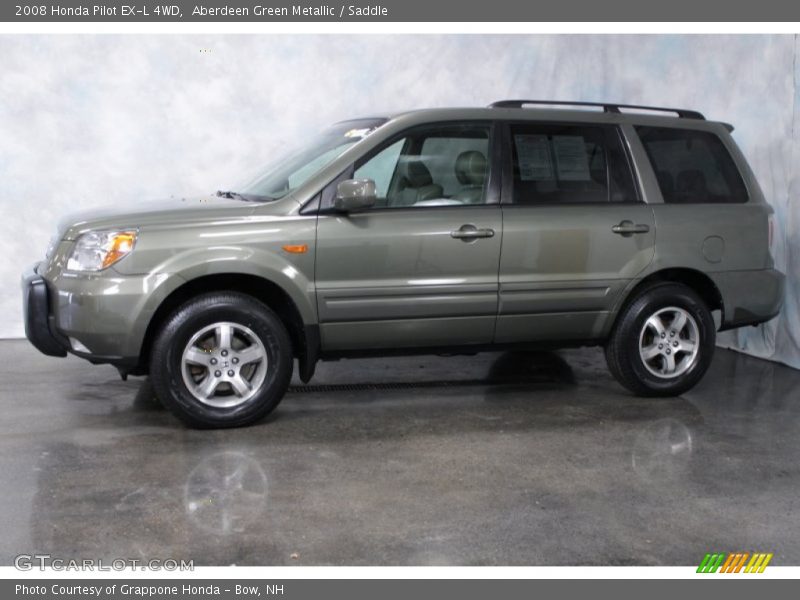 Aberdeen Green Metallic / Saddle 2008 Honda Pilot EX-L 4WD