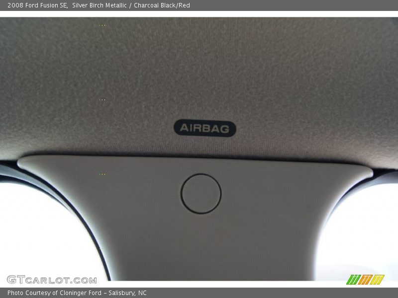 Silver Birch Metallic / Charcoal Black/Red 2008 Ford Fusion SE