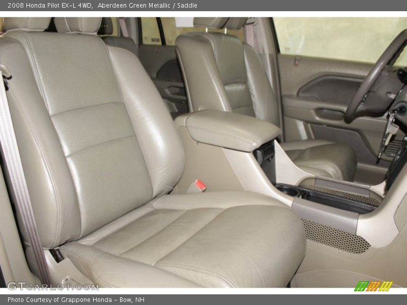Aberdeen Green Metallic / Saddle 2008 Honda Pilot EX-L 4WD