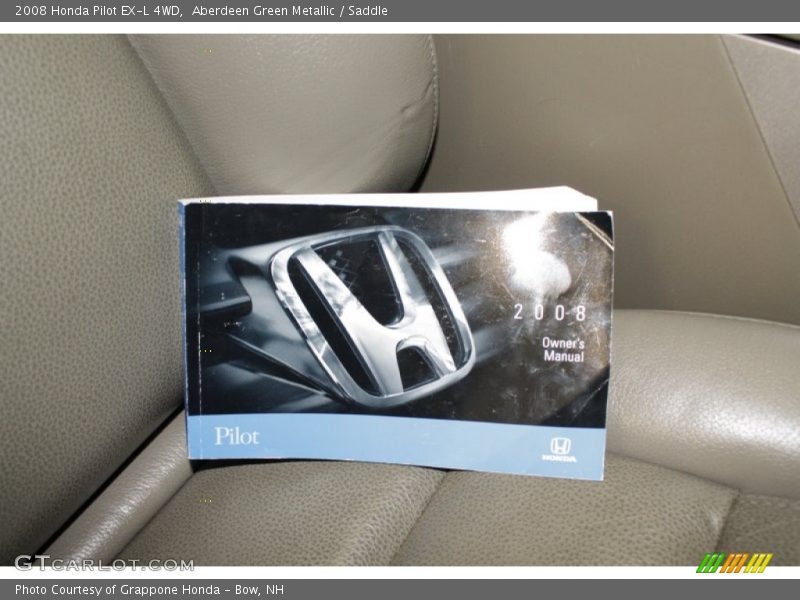 Aberdeen Green Metallic / Saddle 2008 Honda Pilot EX-L 4WD