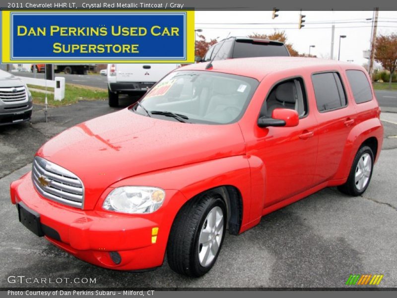 Crystal Red Metallic Tintcoat / Gray 2011 Chevrolet HHR LT