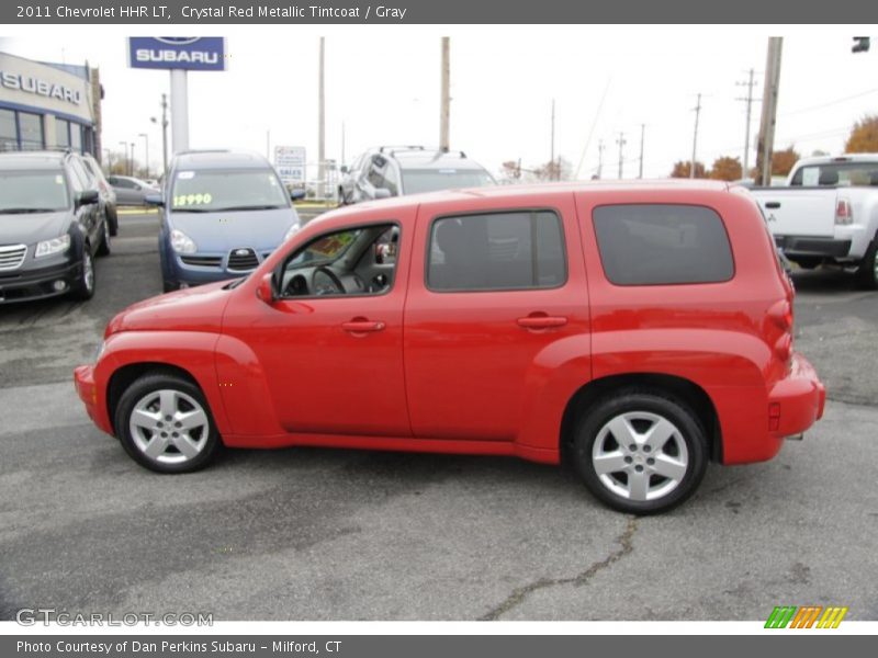 Crystal Red Metallic Tintcoat / Gray 2011 Chevrolet HHR LT