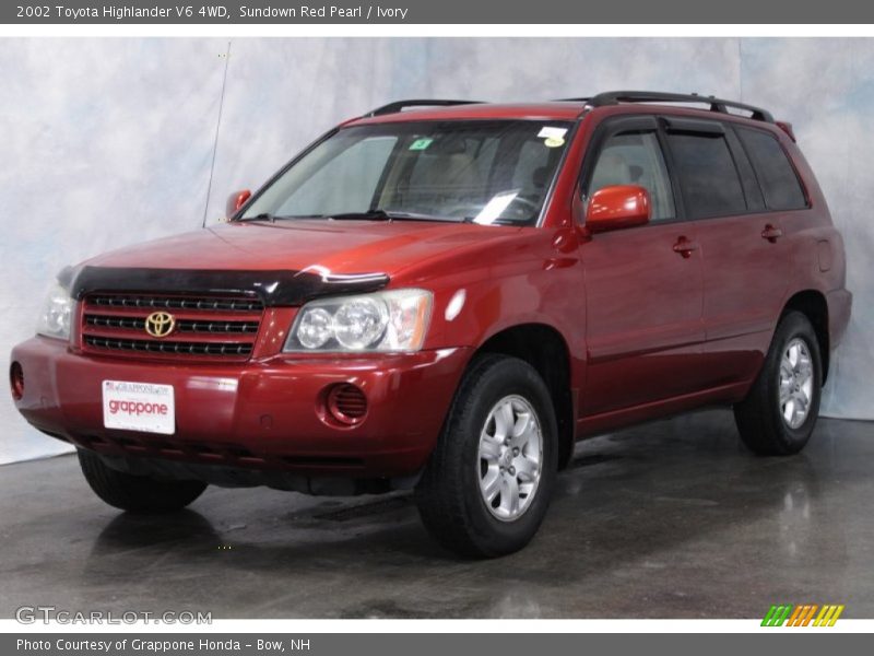 Sundown Red Pearl / Ivory 2002 Toyota Highlander V6 4WD