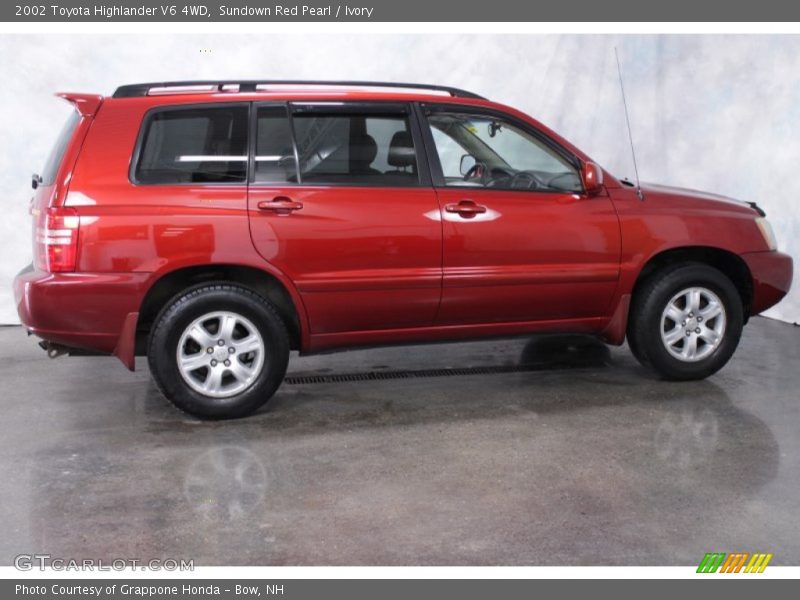 Sundown Red Pearl / Ivory 2002 Toyota Highlander V6 4WD