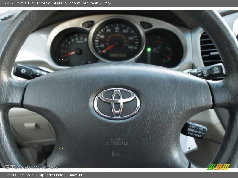 Sundown Red Pearl / Ivory 2002 Toyota Highlander V6 4WD