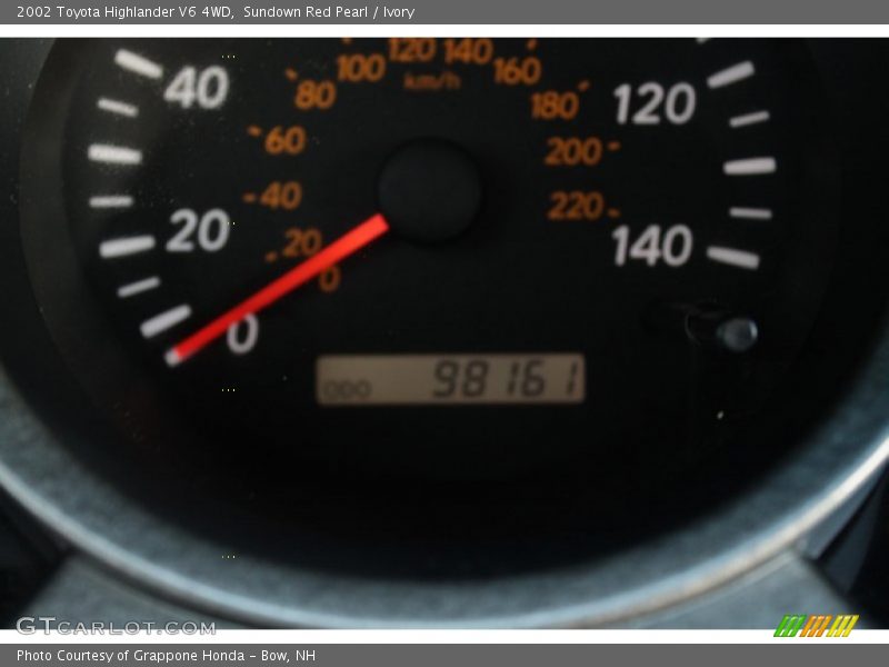 Sundown Red Pearl / Ivory 2002 Toyota Highlander V6 4WD