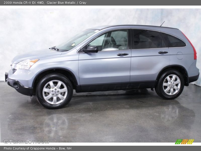 Glacier Blue Metallic / Gray 2009 Honda CR-V EX 4WD