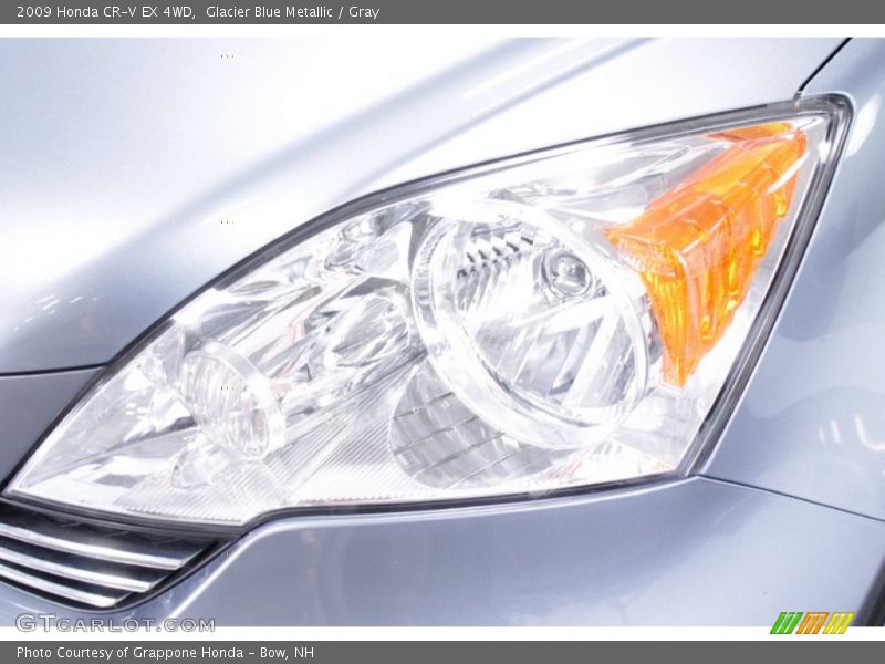 Glacier Blue Metallic / Gray 2009 Honda CR-V EX 4WD