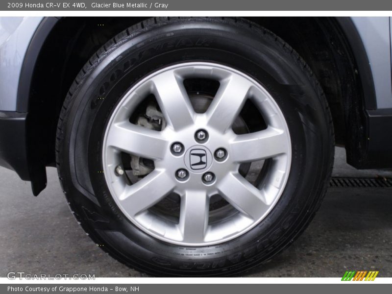 Glacier Blue Metallic / Gray 2009 Honda CR-V EX 4WD